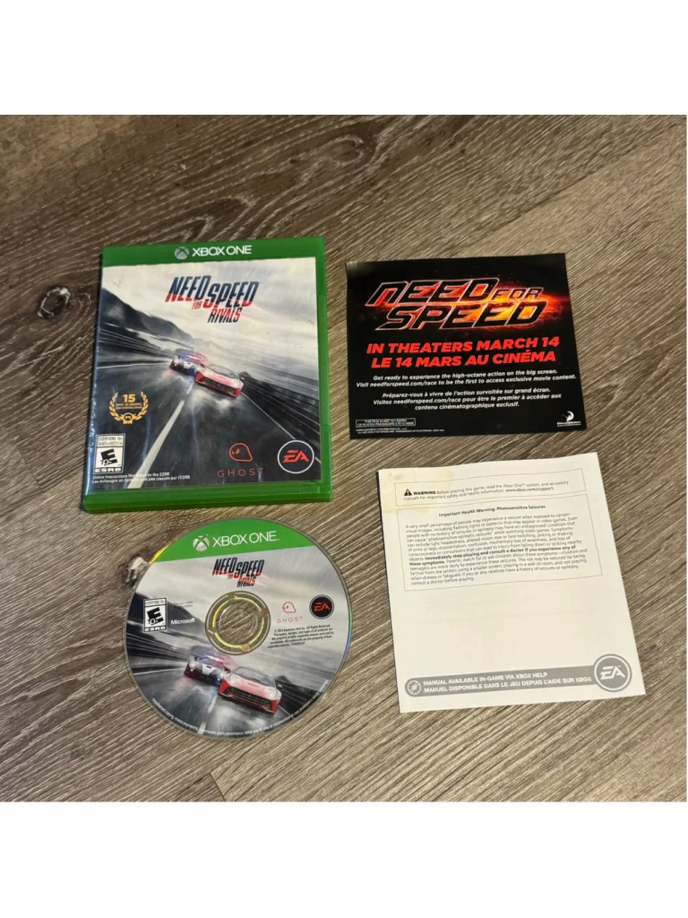 Electronic Arts Need for Speed Rivals Xbox One Video Game cib
